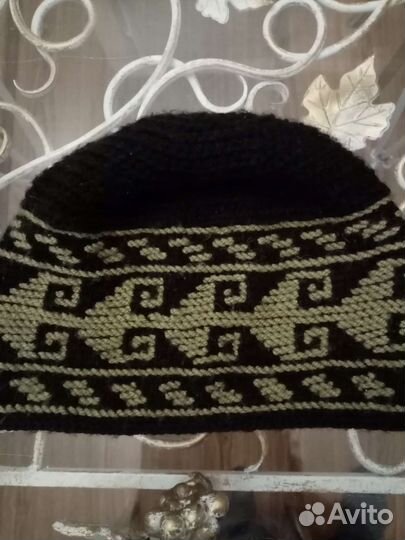 Шапочка тувина из натуральной шерсти