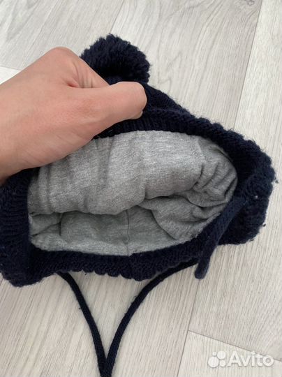 Шапка детская зимняя на мальчика, 46-48 р