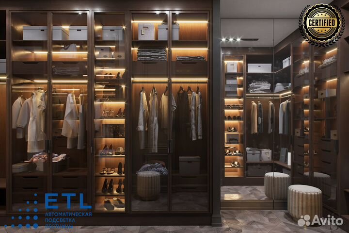 Система умной подсветки мебели и гардероба собстве