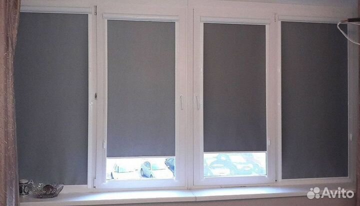 Рулонные шторы однотонные