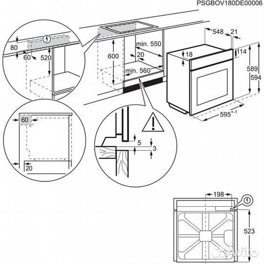 Духовой шкаф electrolux OKF3H70X