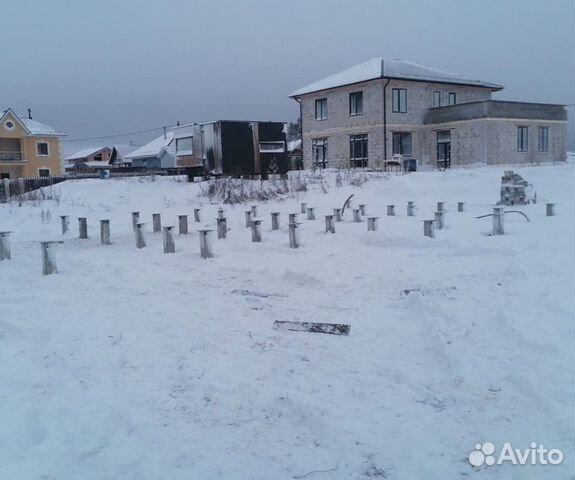 Железобетонные сваи установка