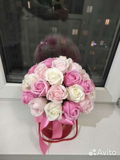 Букет из мыльных роз