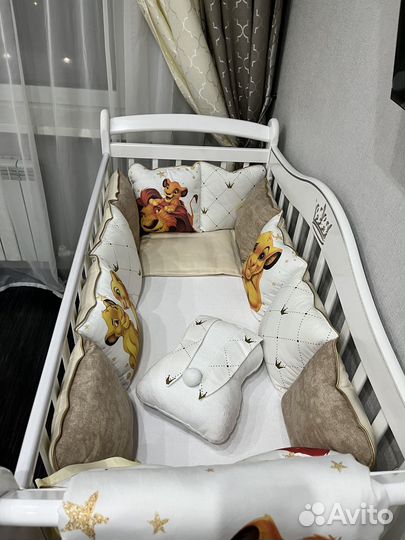 Комплект бортиков Minky Moon