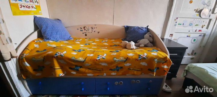Детская кровать от 3 лет с матрасом бу