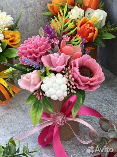 Мыло ручной работы букет