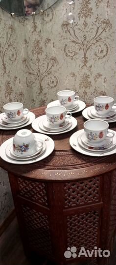 Набор чайный Кахла Германия 4 четвёрок