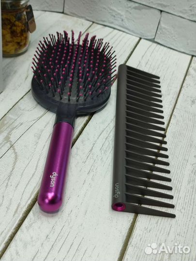 Расческа-выпрямитель dyson 2в1