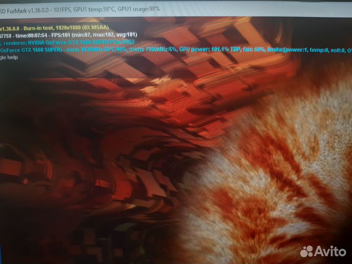 Ледяная Asus rog strix 1660 super