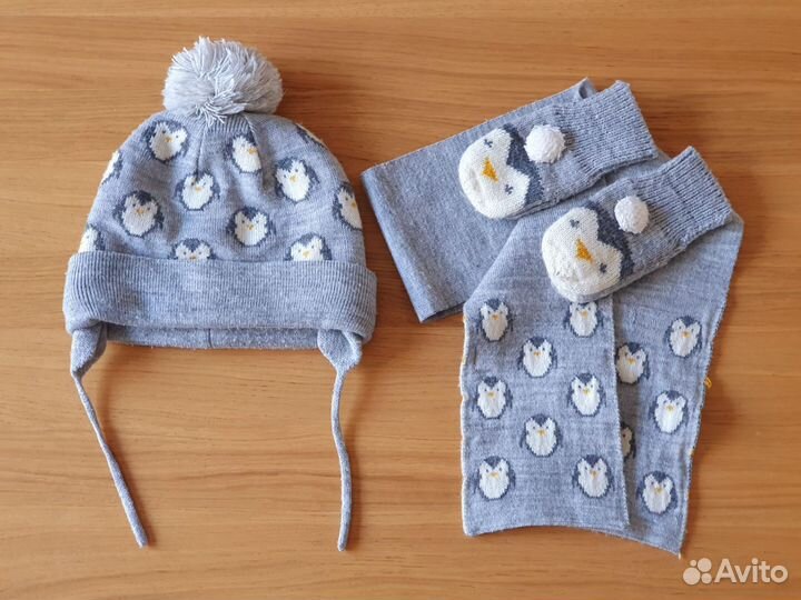 Шапка шарф осень-зима