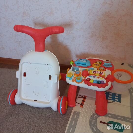 Каталка детская с игровым столиком