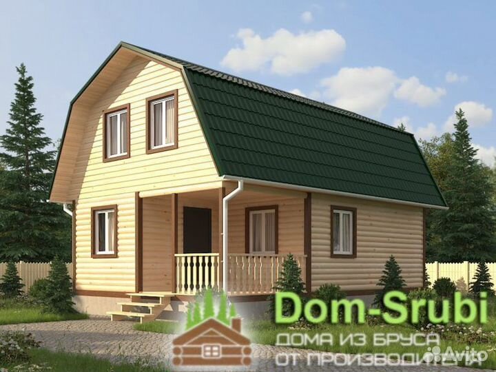 Карабаново-Хорошая надёжная Баня из бруса Б-29 6х9