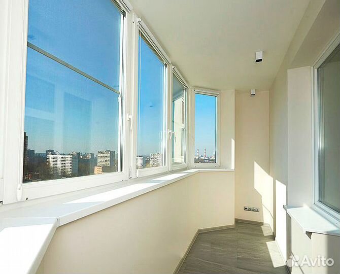 Балкон с отделкой