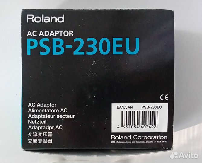 Блок питания Roland 9V 2A рsв-230еu оригинал