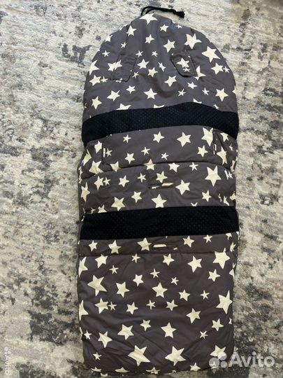 Пуховый конверт, муфта для рук,санки в подарок