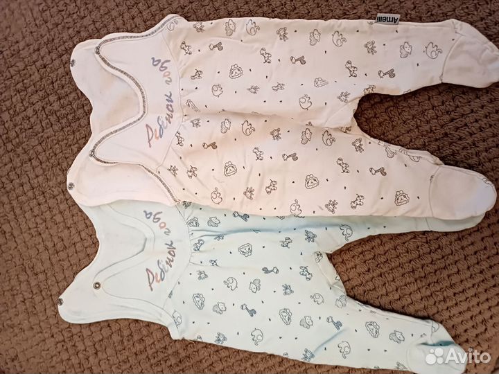 Одежда пакетом для девочки 1-3 мес