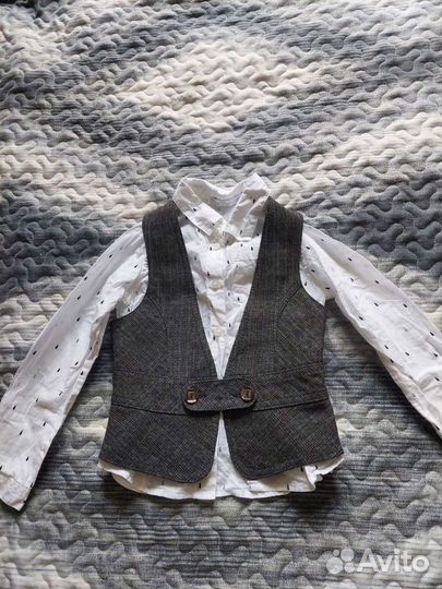 Юбка+рубашка и жилетка