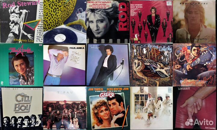 Импортные пластинки в стиле Рок н Ролл