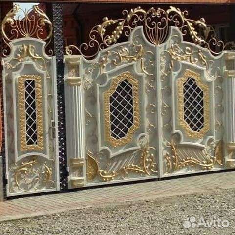 Покраска ворот, изготавливаем ворота кованые изд