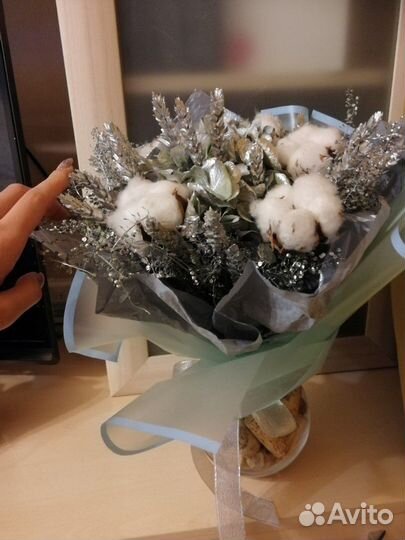 Подарочный букет из сухоцветов