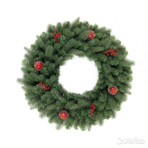 Новогодний венок Cornowall Заснеженные яблоки