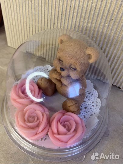 Мыло ручной работы мишка