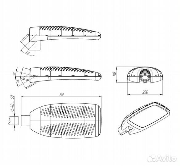 Светодиодный прожектор ферекс победитель 70-850-ш4