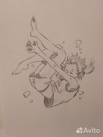 Учебные рисунки: Наброски А4. Графика и живопись