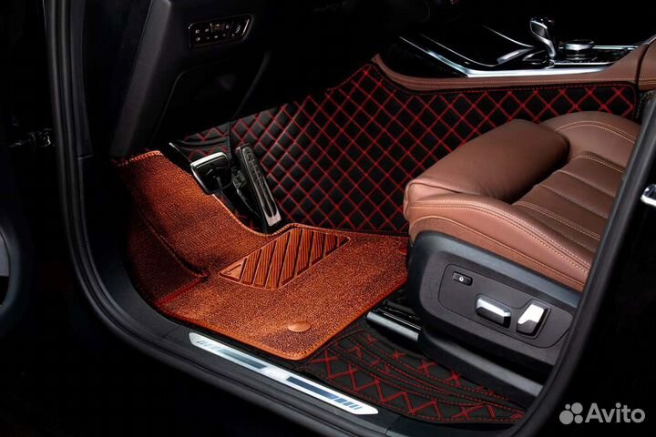 3D Коврики Toyota Салон Багажник из Экокожи