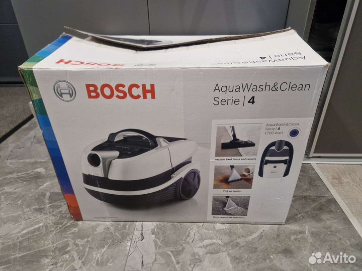 Моющий пылесос bosch 4 series akva