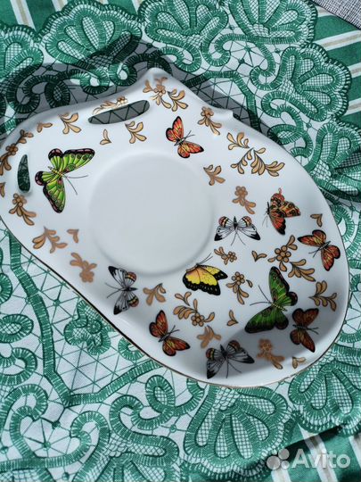 Чашка с блюдцем фарфор