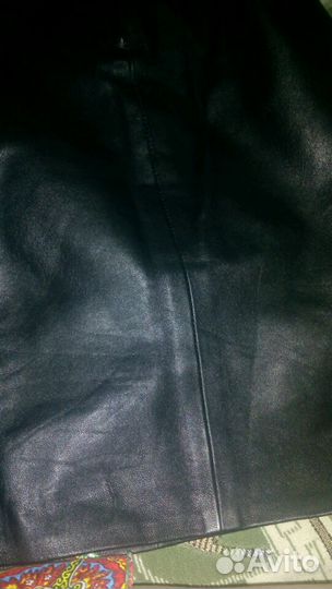 Юбка кожаная