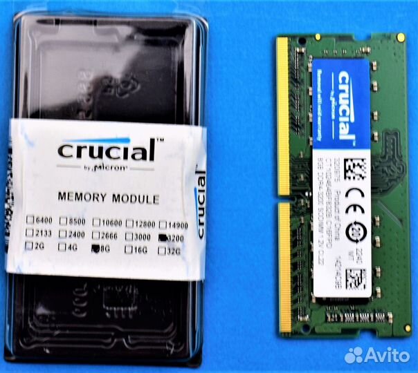 Оперативная Память DDR4 8GB 3200MHz Crucial sodimm