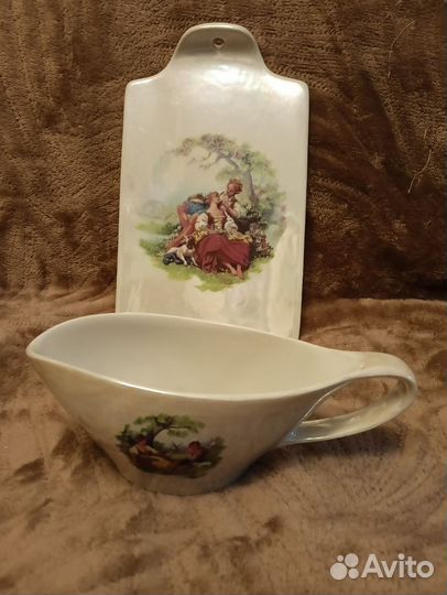 Доска и Соусник Дулево СССР в стиле Мадонна