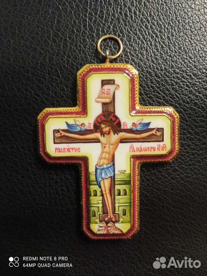 Крест ручной работы. Лаковая миниатюра