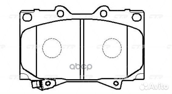 Колодки тормозные перед toyota land cruiser 100