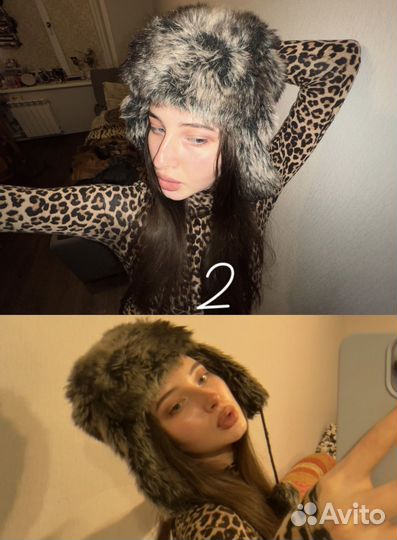 Шапка ушанка винтаж. Меховые шапки