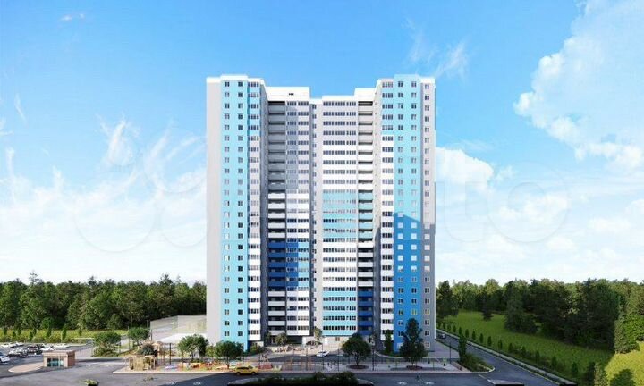 2-к. квартира, 53,8 м², 7/25 эт.