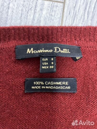 Massimo dutti кашемировый свитер