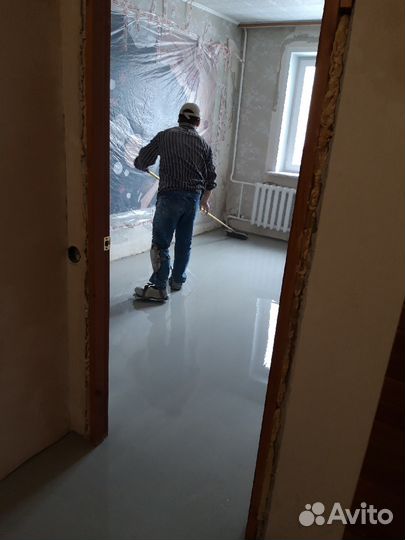 Наливной пол за один день, кварцвинил, SPC и пр