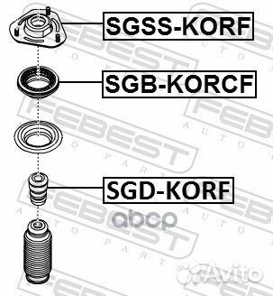 Отбойник переднего амортизатора sgdkorf Febest