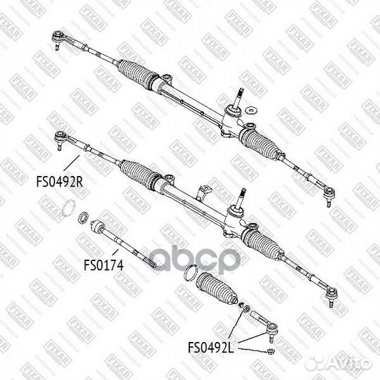 Наконечник р/т opel corsa D 06- прав. FS0492R