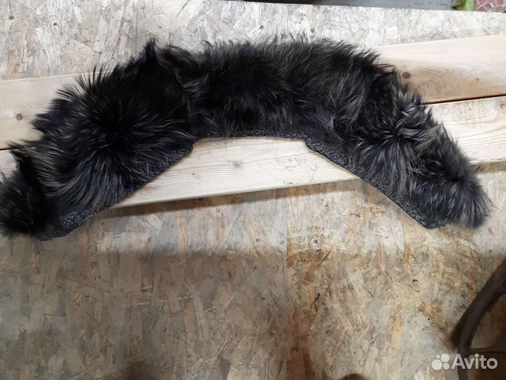 Меховой воротник енот новый