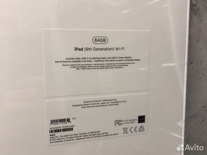 Новый Apple iPad 9 Wi-Fi