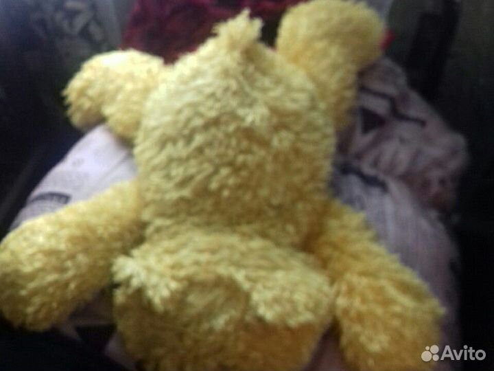 Мягкая игрушка желтый Мишка с лапками антистресс