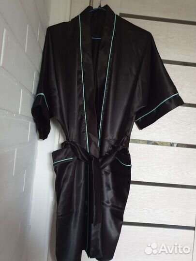 Атласный халат для бальных танцев