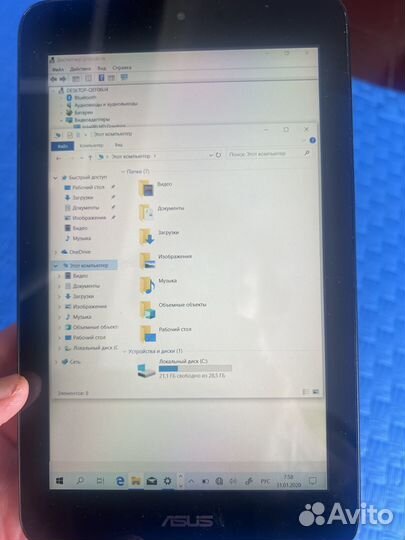 Планшет Asus на Windows