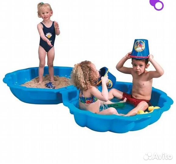 Песочница ракушка с крышкой paradiso toys maxi