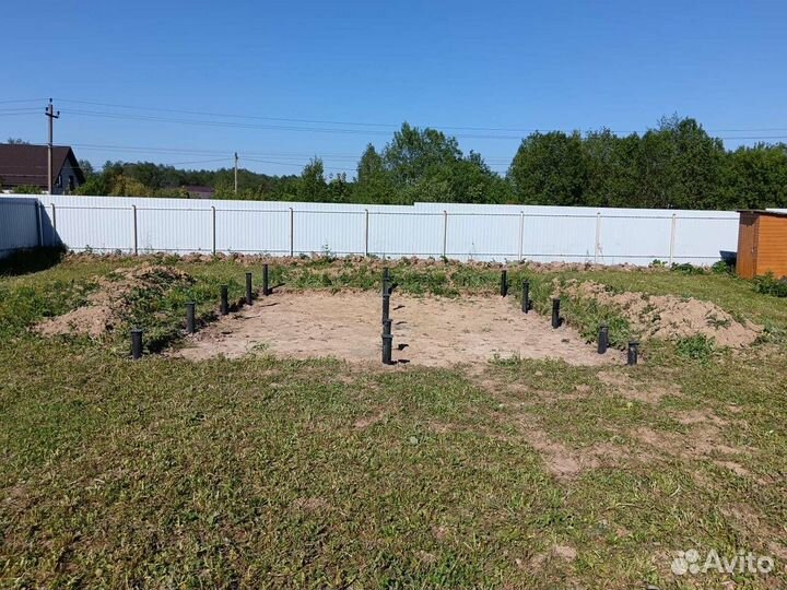 Сваи винтовые. Фундамент - установка