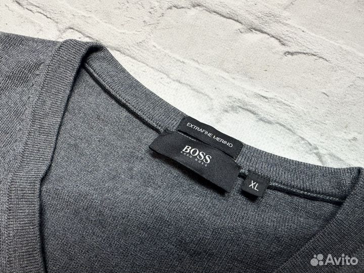 Hugo Boss Джемпер Меринос Мужской Оригинал XL
